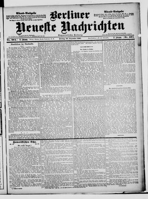 Berliner Neueste Nachrichten vom 27.12.1901