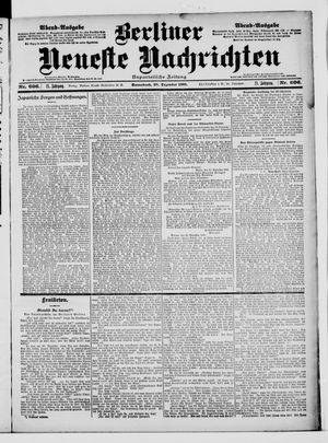Berliner Neueste Nachrichten on Dec 28, 1901