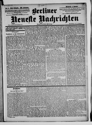 Berliner Neueste Nachrichten vom 01.01.1902