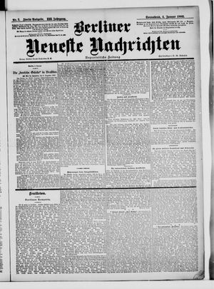 Berliner Neueste Nachrichten vom 04.01.1902