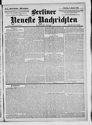 Berliner Neueste Nachrichten vom 07.01.1902