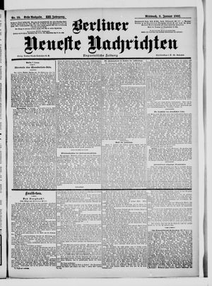 Berliner Neueste Nachrichten vom 08.01.1902