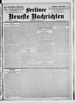 Berliner Neueste Nachrichten vom 08.01.1902
