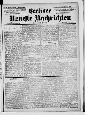 Berliner Neueste Nachrichten vom 10.01.1902