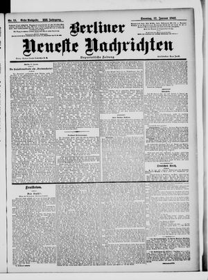Berliner Neueste Nachrichten vom 12.01.1902