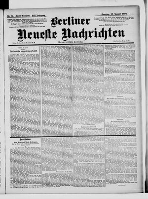 Berliner Neueste Nachrichten vom 12.01.1902