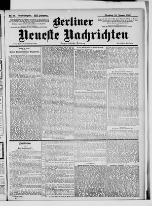 Berliner Neueste Nachrichten vom 14.01.1902