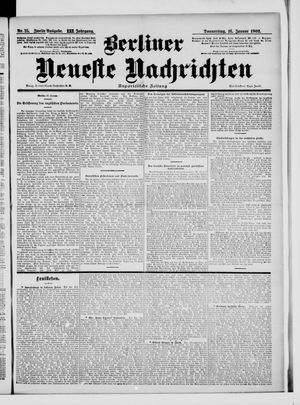 Berliner Neueste Nachrichten vom 16.01.1902