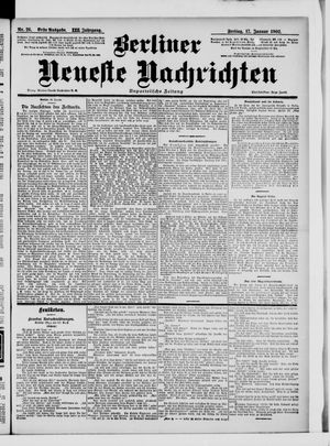 Berliner Neueste Nachrichten vom 17.01.1902