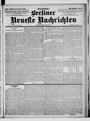 Berliner Neueste Nachrichten vom 22.01.1902