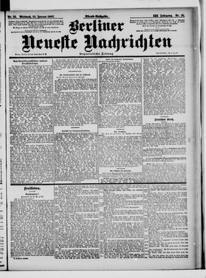 Berliner Neueste Nachrichten vom 22.01.1902