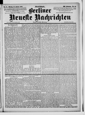 Berliner Neueste Nachrichten vom 27.01.1902