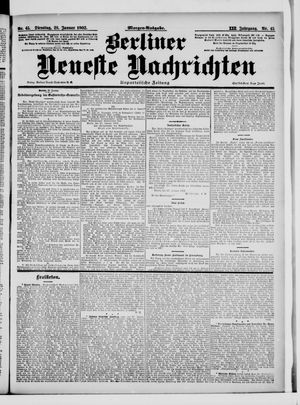 Berliner Neueste Nachrichten vom 28.01.1902