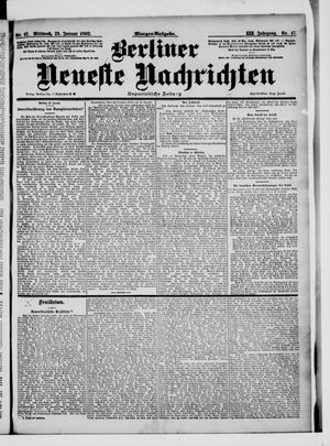 Berliner Neueste Nachrichten vom 29.01.1902