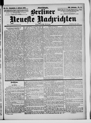 Berliner Neueste Nachrichten vom 01.02.1902