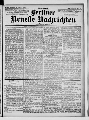 Berliner Neueste Nachrichten vom 05.02.1902