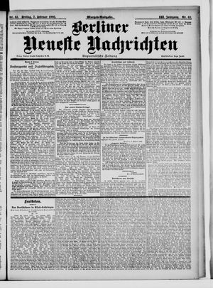 Berliner Neueste Nachrichten vom 07.02.1902