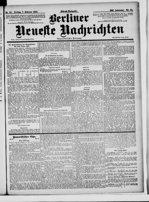 Berliner Neueste Nachrichten vom 07.02.1902