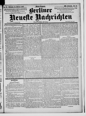 Berliner Neueste Nachrichten on Feb 12, 1902