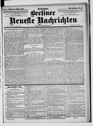 Berliner Neueste Nachrichten vom 14.02.1902