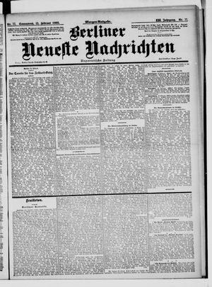 Berliner Neueste Nachrichten vom 15.02.1902