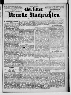Berliner Neueste Nachrichten vom 15.02.1902