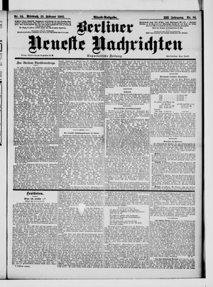 Berliner Neueste Nachrichten vom 19.02.1902