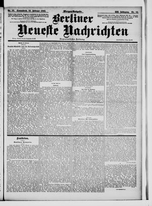 Berliner Neueste Nachrichten vom 22.02.1902