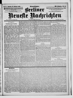 Berliner Neueste Nachrichten vom 23.02.1902