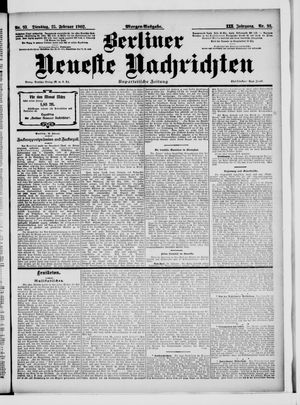 Berliner Neueste Nachrichten vom 25.02.1902