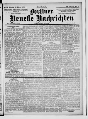 Berliner Neueste Nachrichten vom 25.02.1902