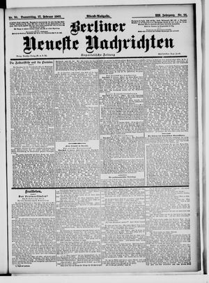 Berliner Neueste Nachrichten vom 27.02.1902