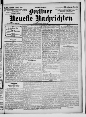 Berliner Neueste Nachrichten vom 02.03.1902