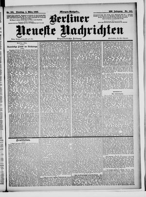 Berliner Neueste Nachrichten vom 04.03.1902