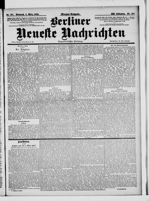Berliner Neueste Nachrichten vom 05.03.1902