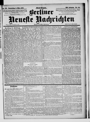 Berliner Neueste Nachrichten vom 06.03.1902