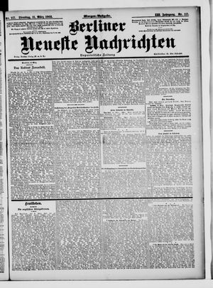 Berliner Neueste Nachrichten vom 11.03.1902