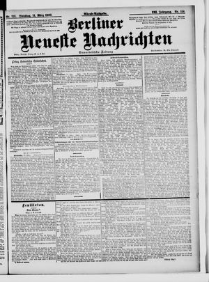 Berliner Neueste Nachrichten vom 11.03.1902