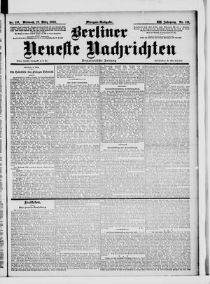 Berliner Neueste Nachrichten vom 19.03.1902