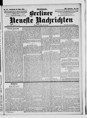 Berliner Neueste Nachrichten vom 22.03.1902