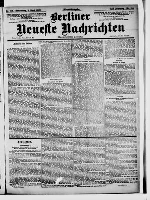 Berliner Neueste Nachrichten vom 03.04.1902