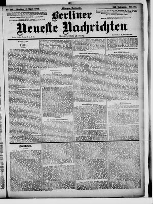 Berliner Neueste Nachrichten vom 08.04.1902