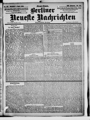 Berliner Neueste Nachrichten vom 09.04.1902