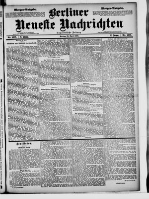 Berliner Neueste Nachrichten vom 11.04.1902