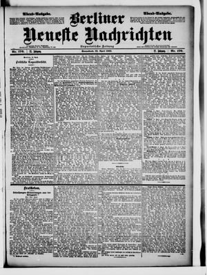 Berliner Neueste Nachrichten vom 12.04.1902