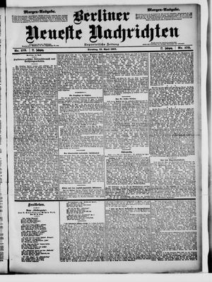 Berliner Neueste Nachrichten vom 15.04.1902
