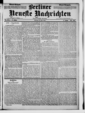 Berliner Neueste Nachrichten vom 21.04.1902