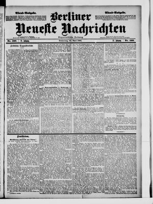 Berliner Neueste Nachrichten vom 24.04.1902