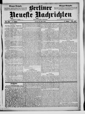 Berliner Neueste Nachrichten vom 25.04.1902