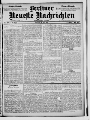 Berliner Neueste Nachrichten vom 26.04.1902
